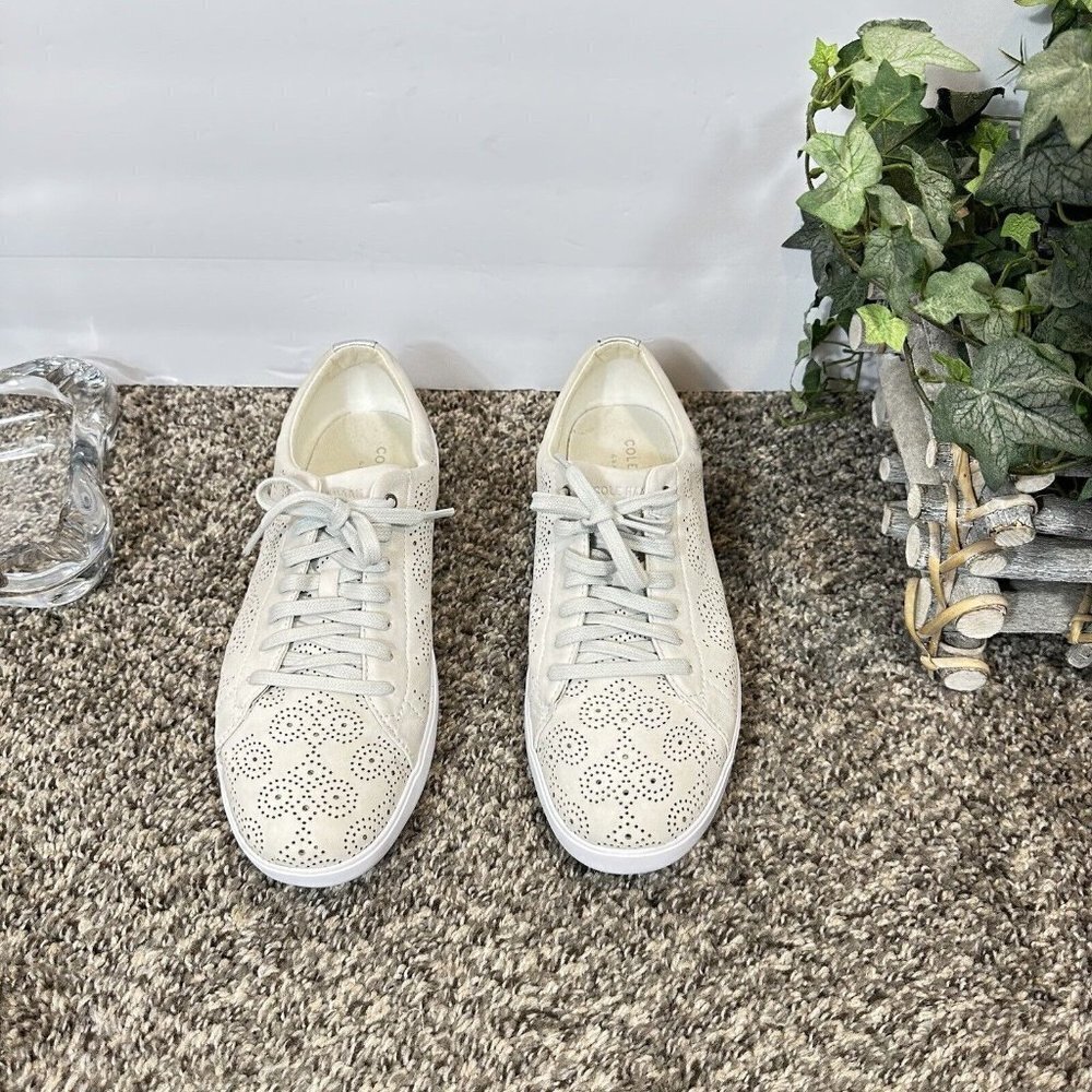 Cole Haan Womens Grandpro Paisley Perforated Sneakers Shoe Lace Up Size 10 B